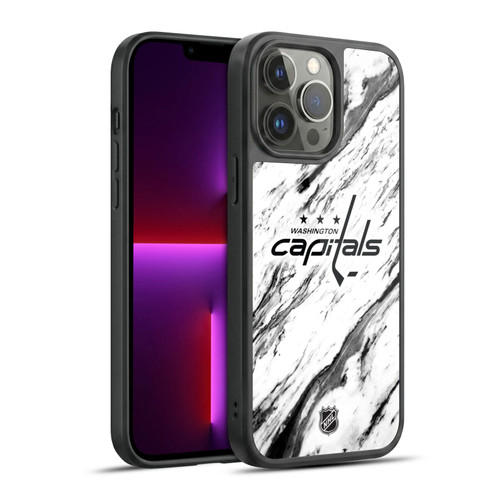 NHL Washington Capitals Marble Gel Armour Case For Apple iPhone 13 Pro Max