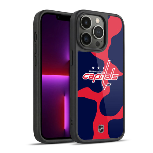 NHL Washington Capitals Cow Pattern Gel Armour Case For Apple iPhone 13 Pro