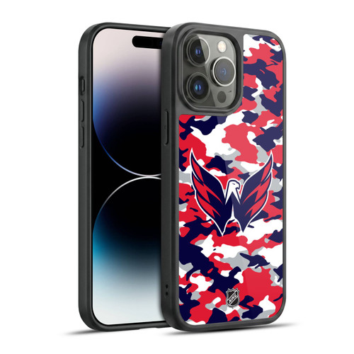 NHL Washington Capitals Camouflage Gel Armour Case For Apple iPhone 14 Pro Max