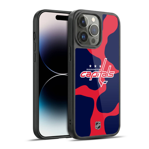 NHL Washington Capitals Cow Pattern Gel Armour Case For Apple iPhone 14 Pro Max