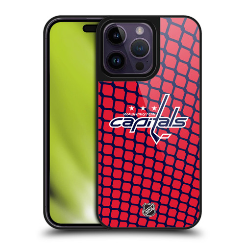 NHL Washington Capitals Net Pattern Gel Armour Case For Apple iPhone 14 Pro Max