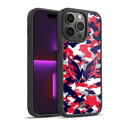 NHL Washington Capitals Camouflage Gel Armour Case For Apple iPhone 14 Pro