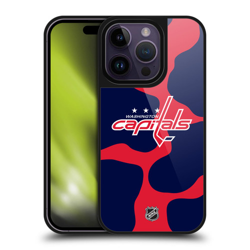 NHL Washington Capitals Cow Pattern Gel Armour Case For Apple iPhone 14 Pro