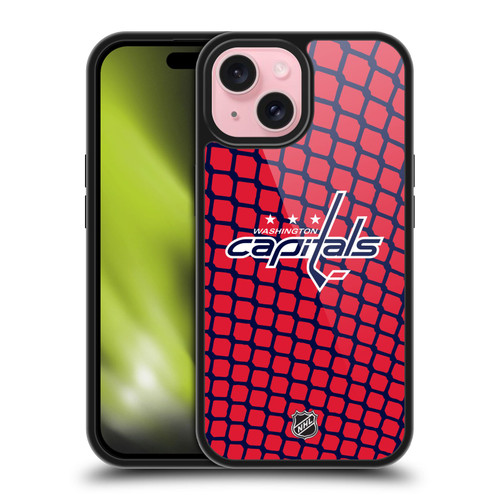 NHL Washington Capitals Net Pattern Gel Armour Case For Apple iPhone 15