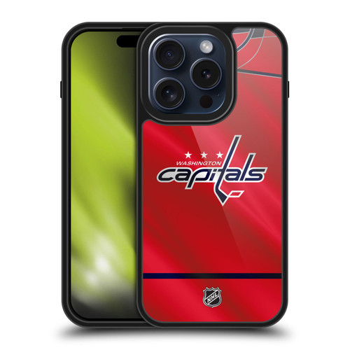 NHL Washington Capitals Jersey Gel Armour Case For Apple iPhone 15 Pro