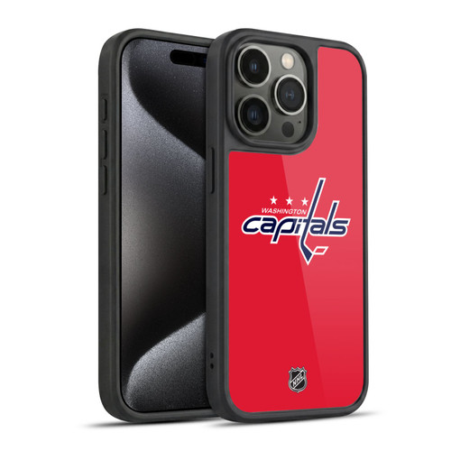NHL Washington Capitals Plain Gel Armour Case For Apple iPhone 15 Pro