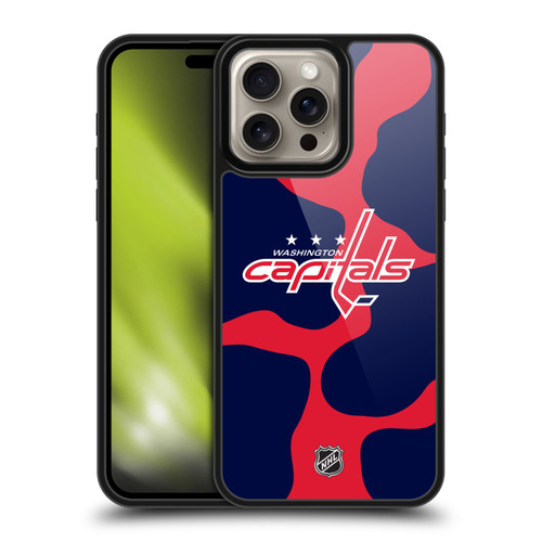 NHL Washington Capitals Cow Pattern Gel Armour Case For Apple iPhone 16 Pro Max