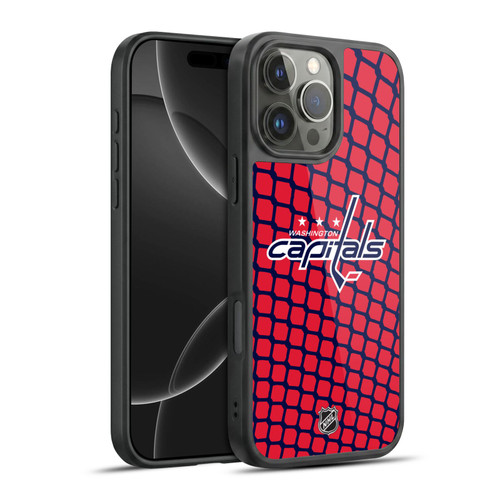NHL Washington Capitals Net Pattern Gel Armour Case For Apple iPhone 16 Pro Max