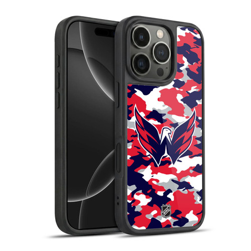 NHL Washington Capitals Camouflage Gel Armour Case For Apple iPhone 16 Pro