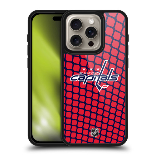 NHL Washington Capitals Net Pattern Gel Armour Case For Apple iPhone 16 Pro