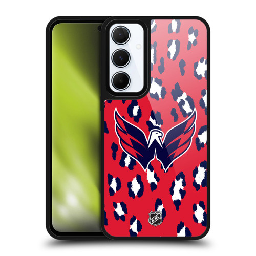 NHL Washington Capitals Leopard Pattern Gel Armour Case For Samsung Galaxy A55 5G NHL Washington Capitals Leopard Pattern Gel Armour Case For Samsung Galaxy A55 5G