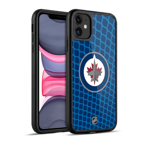 NHL Winnipeg Jets Net Pattern Gel Armour Case For Apple iPhone 11