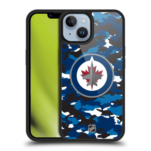 NHL Winnipeg Jets Camouflage Gel Armour Case For Apple iPhone 14