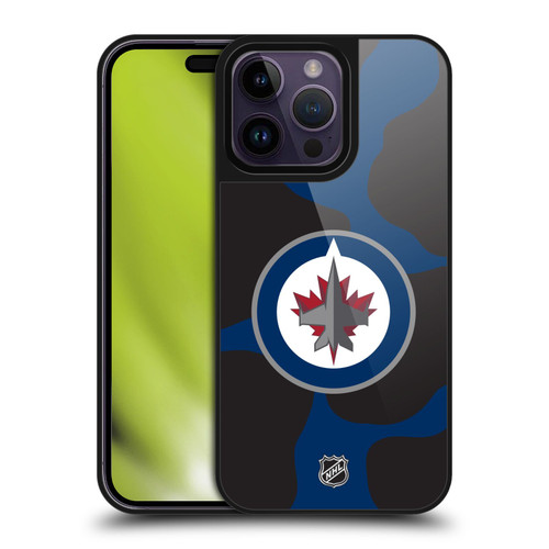 NHL Winnipeg Jets Cow Pattern Gel Armour Case For Apple iPhone 14 Pro Max