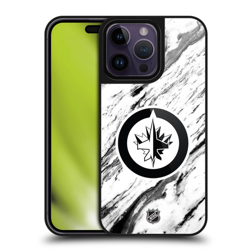 NHL Winnipeg Jets Marble Gel Armour Case For Apple iPhone 14 Pro Max