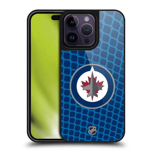 NHL Winnipeg Jets Net Pattern Gel Armour Case For Apple iPhone 14 Pro Max