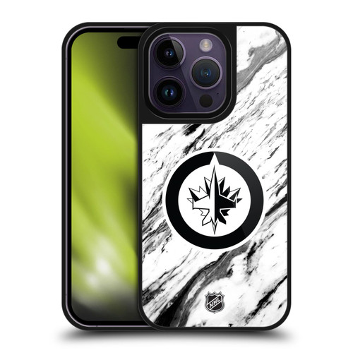 NHL Winnipeg Jets Marble Gel Armour Case For Apple iPhone 14 Pro