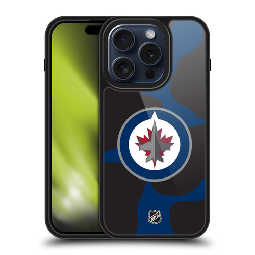 NHL Winnipeg Jets Cow Pattern Gel Armour Case For Apple iPhone 15 Pro NHL Winnipeg Jets Cow Pattern Gel Armour Case For Apple iPhone 15 Pro