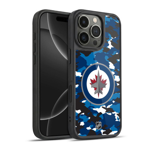 NHL Winnipeg Jets Camouflage Gel Armour Case For Apple iPhone 16 Pro