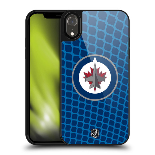 NHL Winnipeg Jets Net Pattern Gel Armour Case For Apple iPhone XR