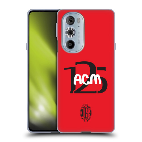 AC Milan 125th Anniversary Typography Soft Gel Case for Motorola Edge X30 AC Milan 125th Anniversary Typography Soft Gel Case for Motorola Edge X30