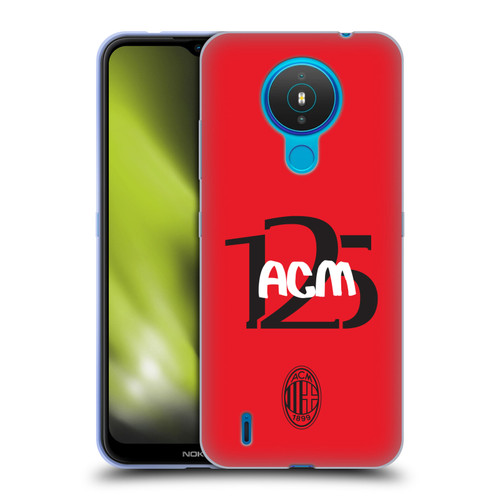 AC Milan 125th Anniversary Typography Soft Gel Case for Nokia 1.4