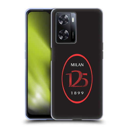 AC Milan 125th Anniversary Black Logo Soft Gel Case for OPPO A57s