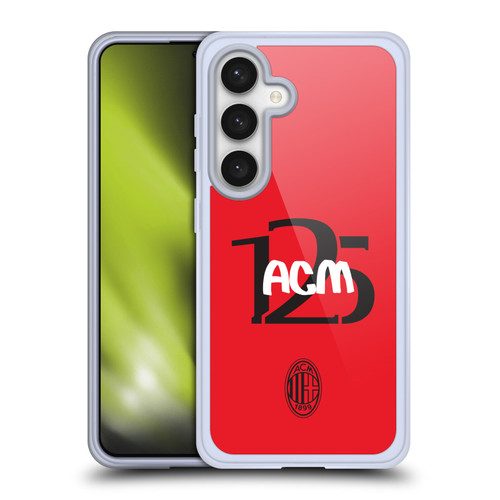AC Milan 125th Anniversary Typography Soft Gel Case for Samsung Galaxy S24 5G