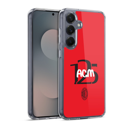 AC Milan 125th Anniversary Typography Soft Gel Case for Samsung Galaxy S25 & MagSafe
