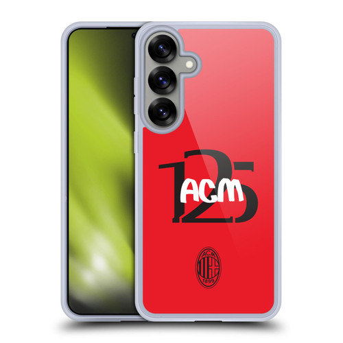 AC Milan 125th Anniversary Typography Soft Gel Case for Samsung Galaxy S25+