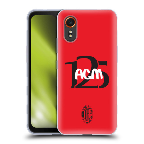 AC Milan 125th Anniversary Typography Soft Gel Case for Samsung Galaxy Xcover7 5G