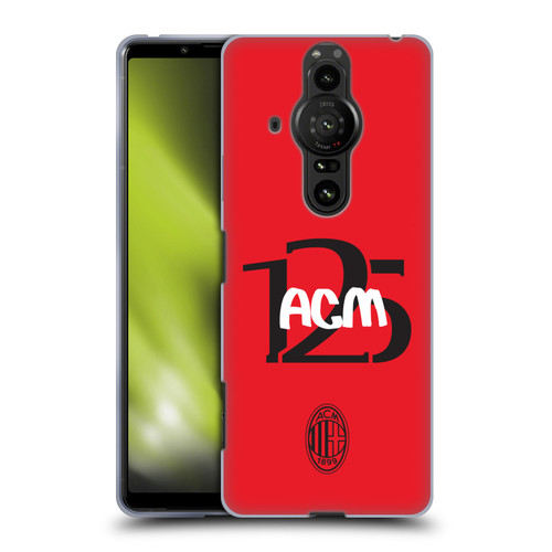 AC Milan 125th Anniversary Typography Soft Gel Case for Sony Xperia Pro-I AC Milan 125th Anniversary Typography Soft Gel Case for Sony Xperia Pro-I