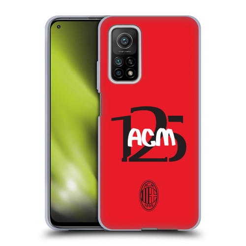 AC Milan 125th Anniversary Typography Soft Gel Case for Xiaomi Mi 10T 5G