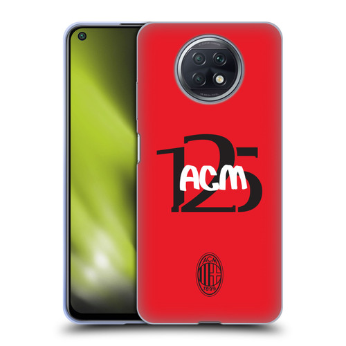 AC Milan 125th Anniversary Typography Soft Gel Case for Xiaomi Redmi Note 9T 5G