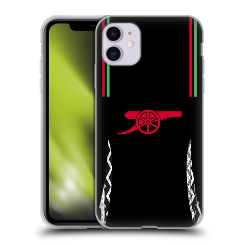 Arsenal FC 2024/25 Kit Away Soft Gel Case for Apple iPhone 11