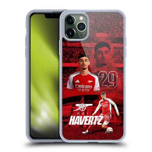 Arsenal FC 2024/25 First Team Kai Havertz Soft Gel Case for Apple iPhone 11 Pro Max Arsenal FC 2024/25 First Team Kai Havertz Soft Gel Case for Apple iPhone 11 Pro Max
