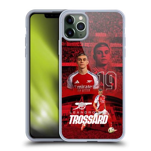 Arsenal FC 2024/25 First Team Leandro Trossard Soft Gel Case for Apple iPhone 11 Pro Max