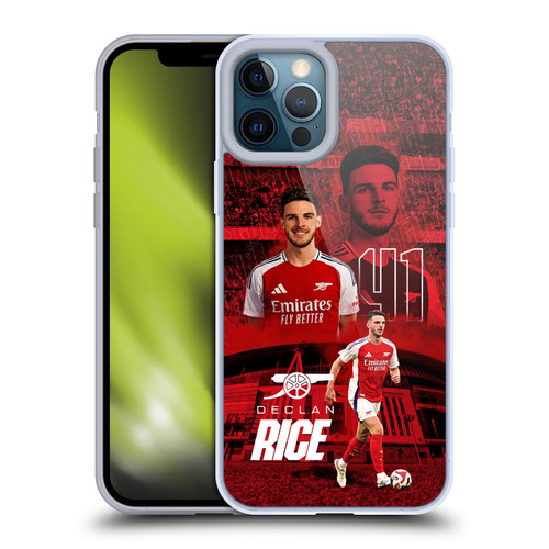 Arsenal FC 2024/25 First Team Declan Rice Soft Gel Case for Apple iPhone 12 Pro Max