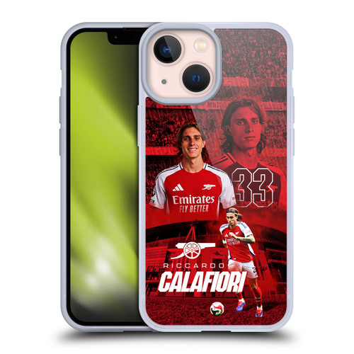 Arsenal FC 2024/25 First Team Riccardo Calafiori Soft Gel Case for Apple iPhone 13 Mini Arsenal FC 2024/25 First Team Riccardo Calafiori Soft Gel Case for Apple iPhone 13 Mini