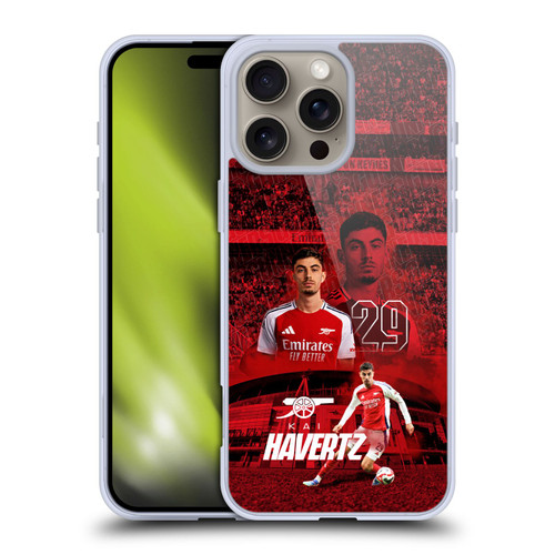 Arsenal FC 2024/25 First Team Kai Havertz Soft Gel Case for Apple iPhone 16 Pro Max Arsenal FC 2024/25 First Team Kai Havertz Soft Gel Case for Apple iPhone 16 Pro Max