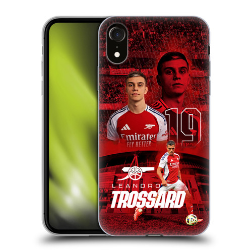 Arsenal FC 2024/25 First Team Leandro Trossard Soft Gel Case for Apple iPhone XR
