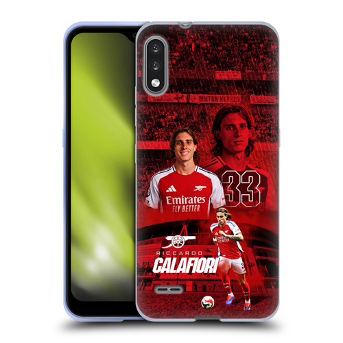 Arsenal FC 2024/25 First Team Riccardo Calafiori Soft Gel Case for LG K22