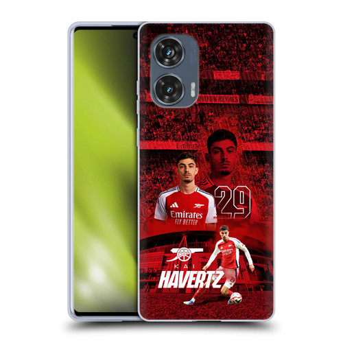 Arsenal FC 2024/25 First Team Kai Havertz Soft Gel Case for Motorola Edge 50 Fusion