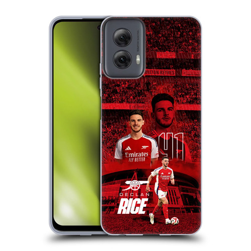 Arsenal FC 2024/25 First Team Declan Rice Soft Gel Case for Motorola Moto G Power (2024)