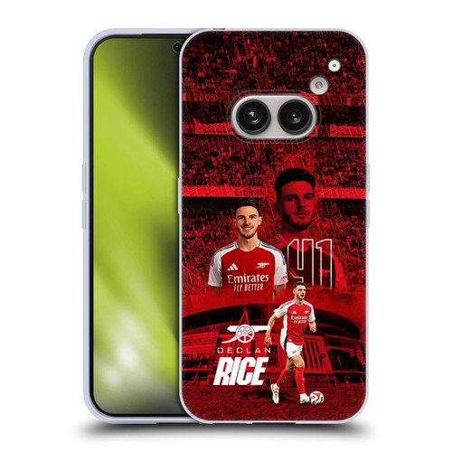 Arsenal FC 2024/25 First Team Declan Rice Soft Gel Case for Nothing Phone (2a)