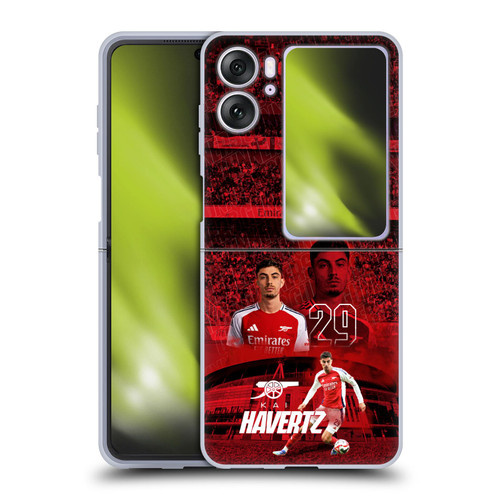 Arsenal FC 2024/25 First Team Kai Havertz Soft Gel Case for OPPO Find N2 Flip