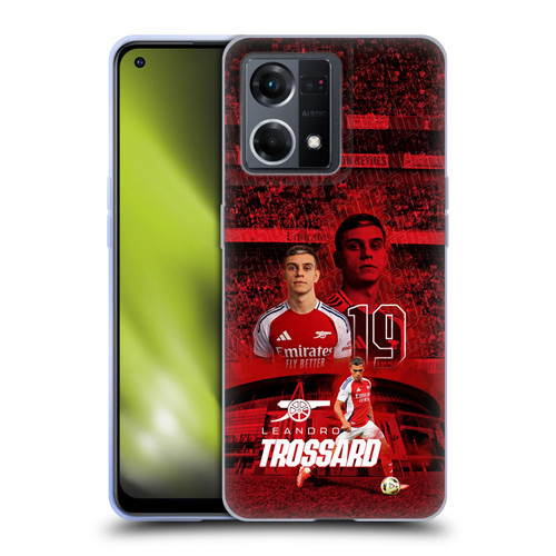 Arsenal FC 2024/25 First Team Leandro Trossard Soft Gel Case for OPPO Reno8 4G