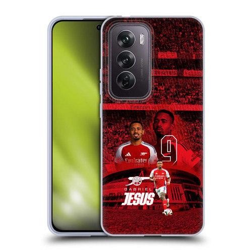 Arsenal FC 2024/25 First Team Gabriel Jesus Soft Gel Case for OPPO Reno12 Pro 5G