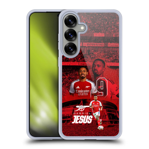 Arsenal FC 2024/25 First Team Gabriel Jesus Soft Gel Case for Samsung Galaxy S25+