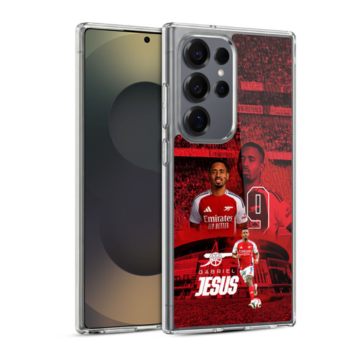 Arsenal FC 2024/25 First Team Gabriel Jesus Soft Gel Case for Samsung Galaxy S25 Ultra & MagSafe
